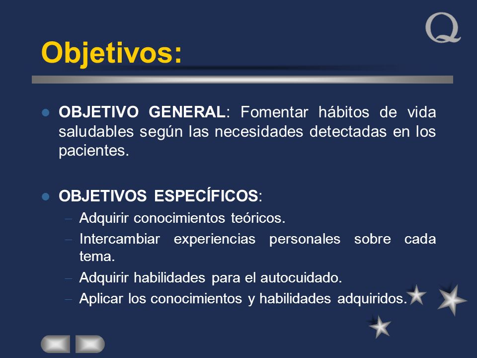 objetivo general vida saludable